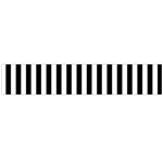 Vertical Stripes - White and Black Flano Scarf (Large)