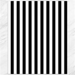 Vertical Stripes - White and Black Canvas 11  x 14 