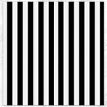 Vertical Stripes - White and Black Canvas 12  x 12 