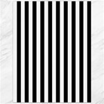 Vertical Stripes - White and Black Canvas 12  x 16 