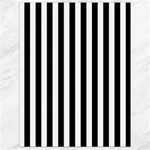 Vertical Stripes - White and Black Canvas 18  x 24 