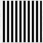 Vertical Stripes - White and Black Canvas 20  x 20 