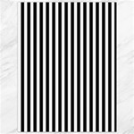 Vertical Stripes - White and Black Canvas 36  x 48 