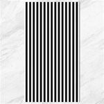Vertical Stripes - White and Black Canvas 40  x 72 