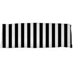 Vertical Stripes - White and Black Body Pillow Case (Dakimakura) (One Side)