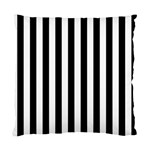 Vertical Stripes - White and Black Standard Cushion Case (Two Sides)