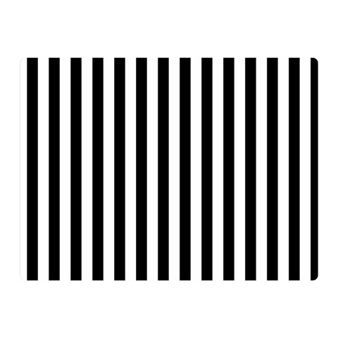 Vertical Stripes 35 x27  Blanket Front