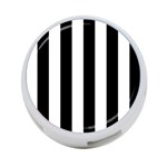 Vertical Stripes - White and Black 4-Port USB Hub (Two Sides)
