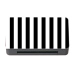 Vertical Stripes - White and Black Memory Card Reader with CF