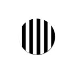 Vertical Stripes - White and Black Golf Ball Marker (4 pack)