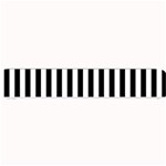 Vertical Stripes - White and Black Small Bar Mat