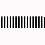 Vertical Stripes - White and Black Medium Bar Mat