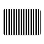 Vertical Stripes - White and Black Plate Mat