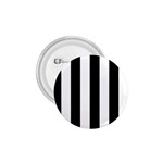 Vertical Stripes - White and Black 1.75  Button