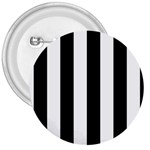 Vertical Stripes - White and Black 3  Button