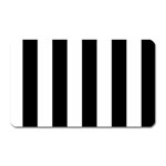 Vertical Stripes - White and Black Magnet (Rectangular)