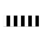 Vertical Stripes - White and Black Sticker (Bumper)