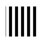 Vertical Stripes - White and Black Greeting Card 5  x 7 