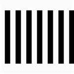 Vertical Stripes - White and Black 5  x 7  Photo Cards