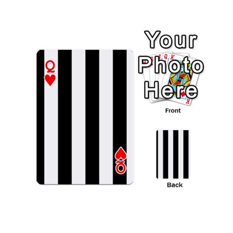 Queen Vertical Stripes Front - HeartQ