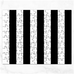Vertical Stripes - White and Black Jigsaw Puzzle (Rectangular)