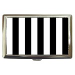 Vertical Stripes - White and Black Cigarette Money Case