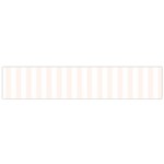 Vertical Stripes - White and Seashell Flano Scarf (Small)