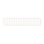 Vertical Stripes - White and Seashell Flano Scarf (Mini)