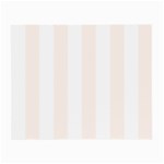 Vertical Stripes - White and Seashell Small Glasses Cloth