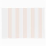 Vertical Stripes - White and Seashell Large Glasses Cloth