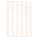 Vertical Stripes - White and Seashell Removable Flap Cover (S)