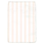 Vertical Stripes - White and Seashell Removable Flap Cover (L)