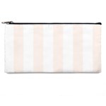 Vertical Stripes - White and Seashell Pencil Case