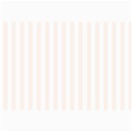 Vertical Stripes - White and Seashell Collage 12  x 18 