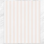 Vertical Stripes - White and Seashell Canvas 8  x 10 