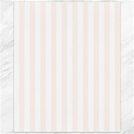 Vertical Stripes - White and Seashell Canvas 11  x 14 