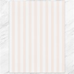Vertical Stripes - White and Seashell Canvas 12  x 16 