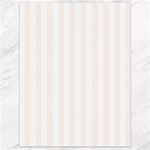 Vertical Stripes - White and Seashell Canvas 18  x 24 