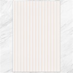 Vertical Stripes - White and Seashell Canvas 24  x 36 