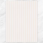 Vertical Stripes - White and Seashell Canvas 36  x 48 