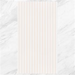 Vertical Stripes - White and Seashell Canvas 40  x 72 