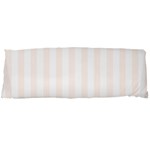 Vertical Stripes - White and Seashell Body Pillow Case Dakimakura (Two Sides)