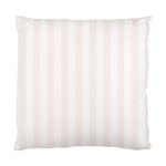 Vertical Stripes - White and Seashell Standard Cushion Case (One Side)