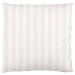 Vertical Stripes - White and Seashell Standard Flano Cushion Case (Two Sides)