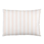 Vertical Stripes - White and Seashell Pillow Case (One Side)