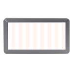 Vertical Stripes - White and Seashell Memory Card Reader (Mini)