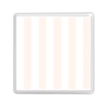 Vertical Stripes - White and Seashell Memory Card Reader with Storage (Square)