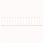 Vertical Stripes - White and Seashell Small Bar Mat