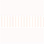 Vertical Stripes - White and Seashell Medium Bar Mat