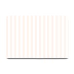 Vertical Stripes - White and Seashell Plate Mat